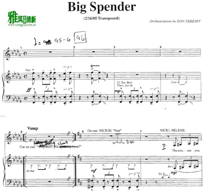 sweet charity - big spender ٰ2