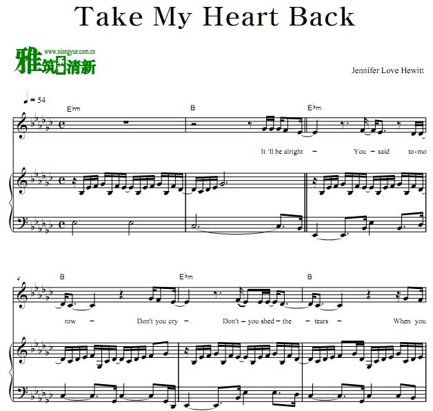 Take My Heart Back  