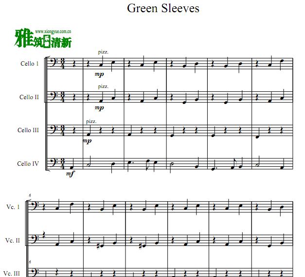 Green sleeves 