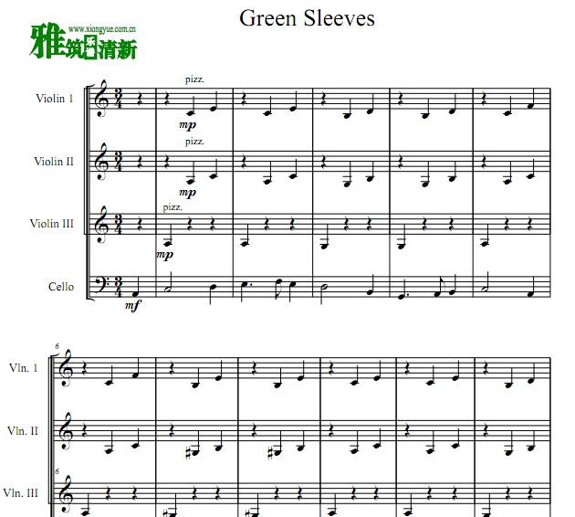Green sleeves Сһٺ