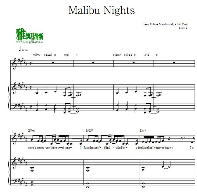 LANY - Malibu Nightsٰ
