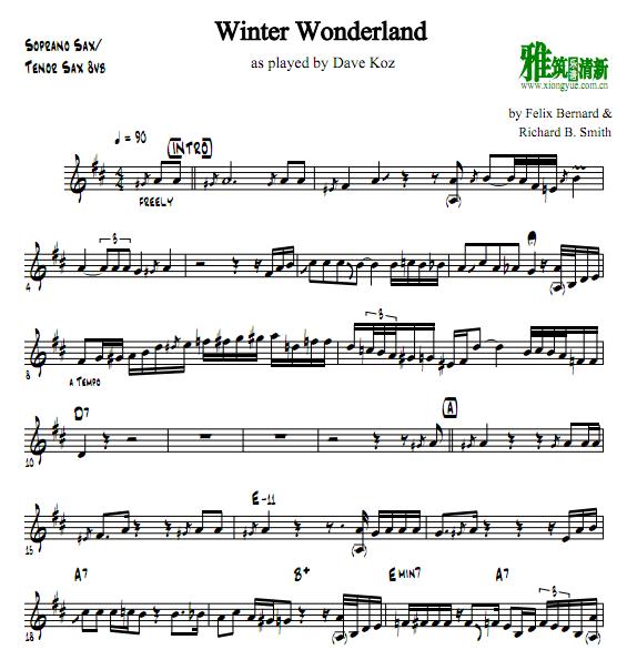 Dave Koz - Winter Wonderland B˹