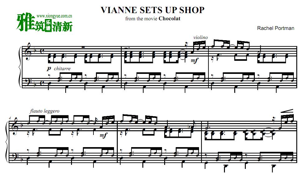vianne sets up shop