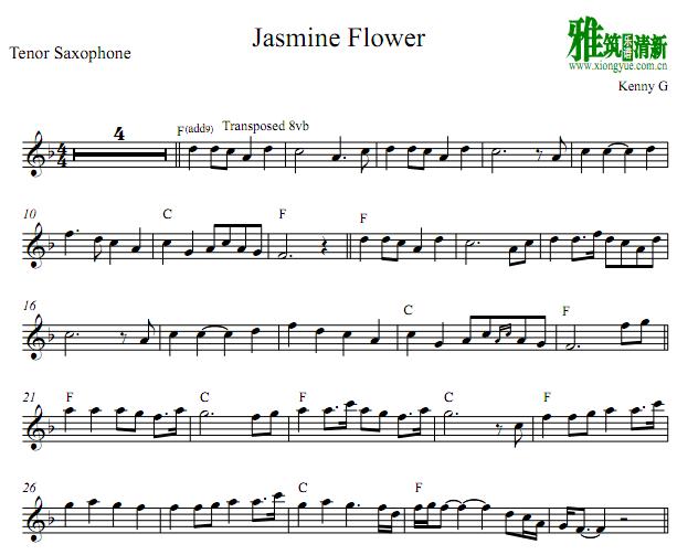 Kenny G - Jasmine Flower ˹Tenor