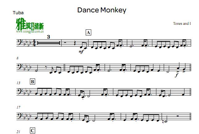 Dance Monkey -Tuba