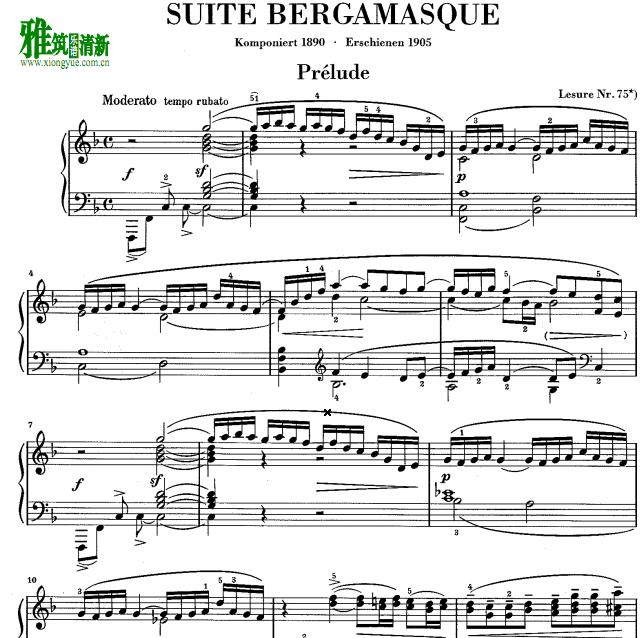 urtext - Suite bergamasque± Ħ 