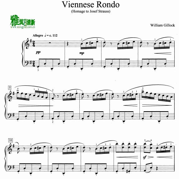 william gillok - Viennese rondo