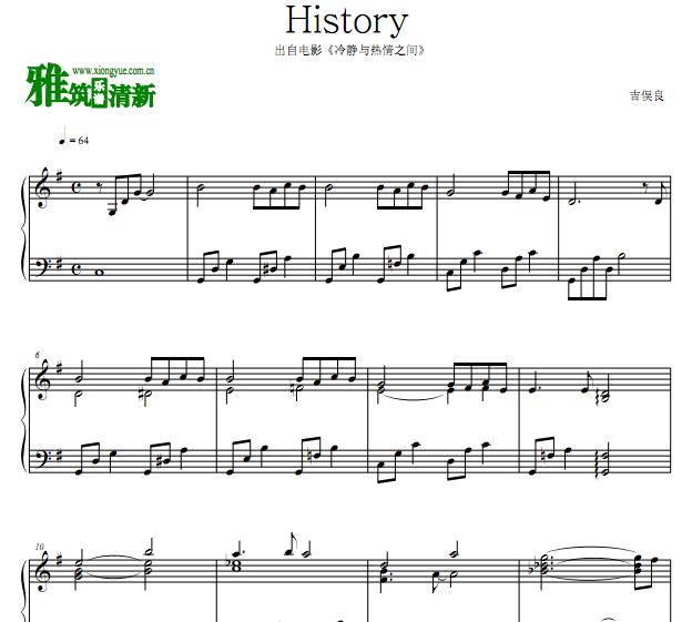 吉俣良 - History钢琴谱
