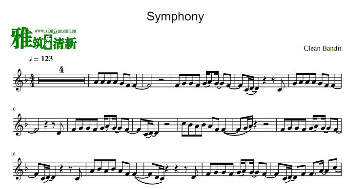 Symphony 小号谱