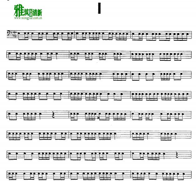 Mitchell Peters - Intermediate Snare Drum studies军鼓练习谱