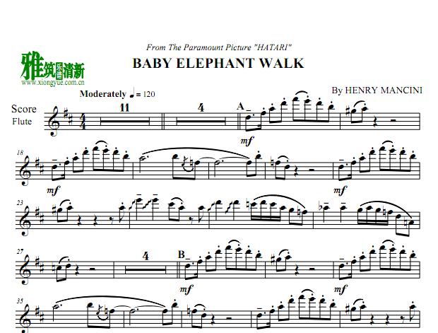 James Galway - Baby Elephant Walk С