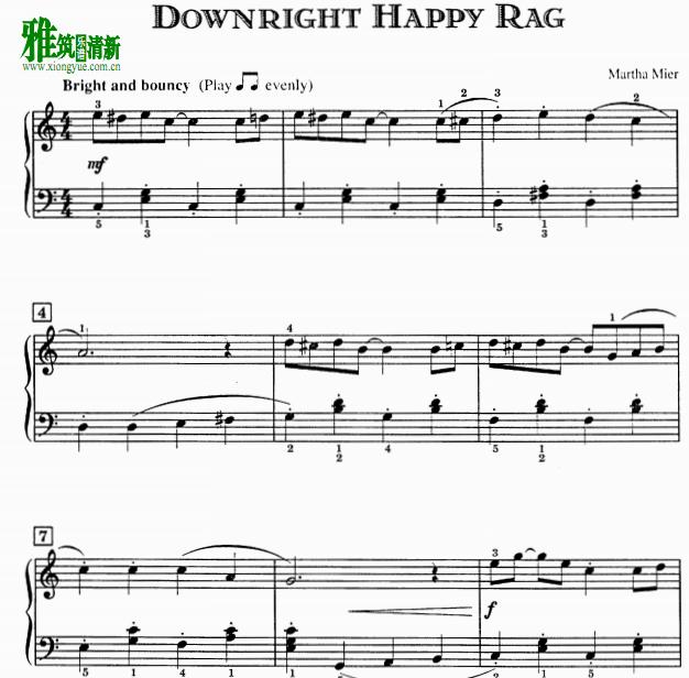 Martha Mier - Downright Happy Rag