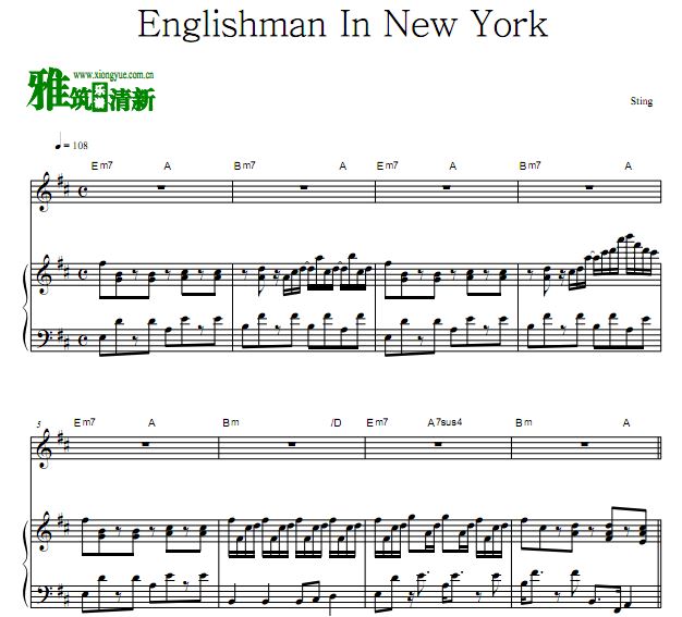 Sting - Englishman In New York  ٵ