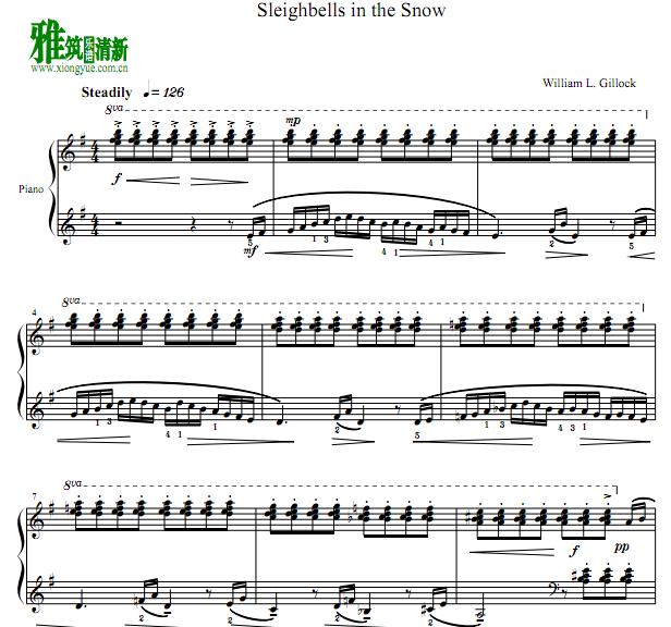 William Gillock -  Sleighbells in the Snow