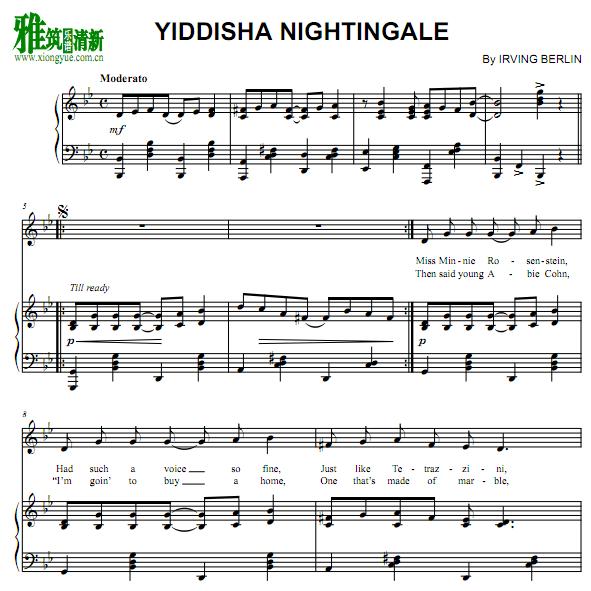  Irving Berlin - Yiddisha Nightingale    (Bb)