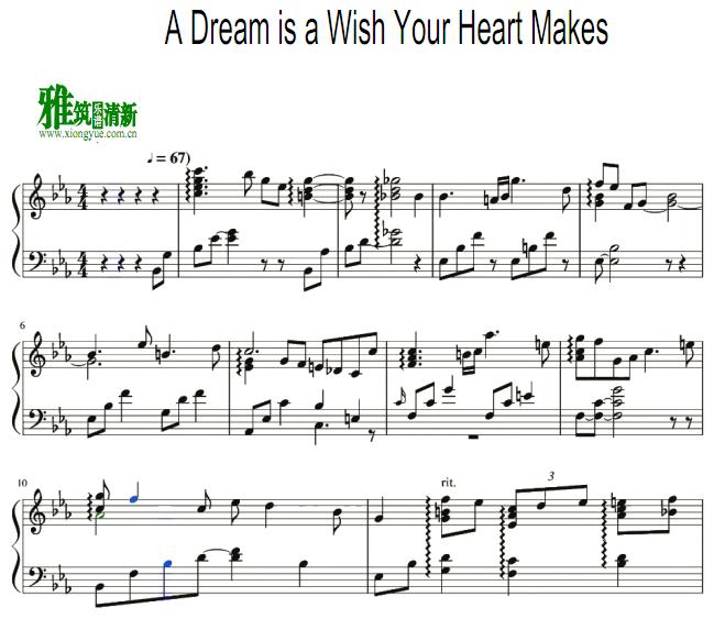 kno piano A Dream is a Wish Your Heart Makes