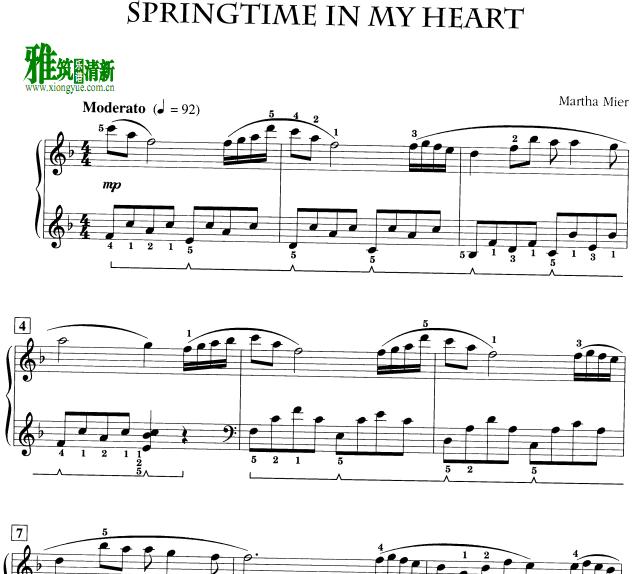 Martha Mier - Springtime In My Heart
