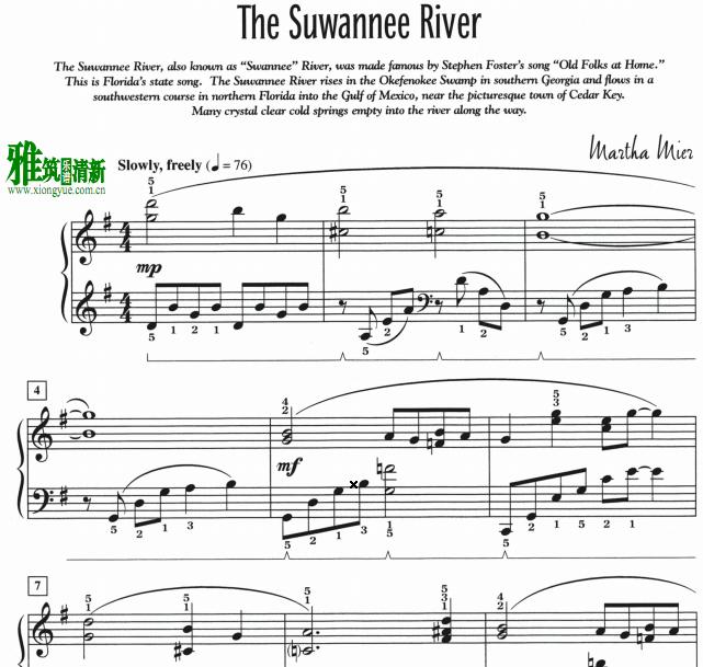 Martha Mier - The Suwannee River