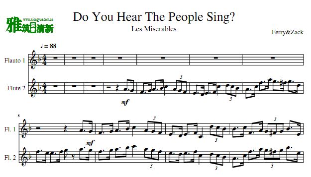 Do You Hear The People Sing˫
