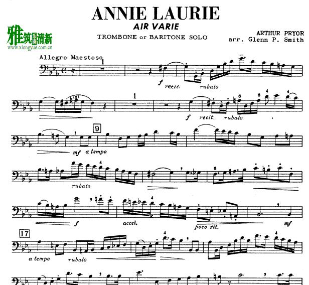 ɪ. Pryor -  Annie Laurie . 