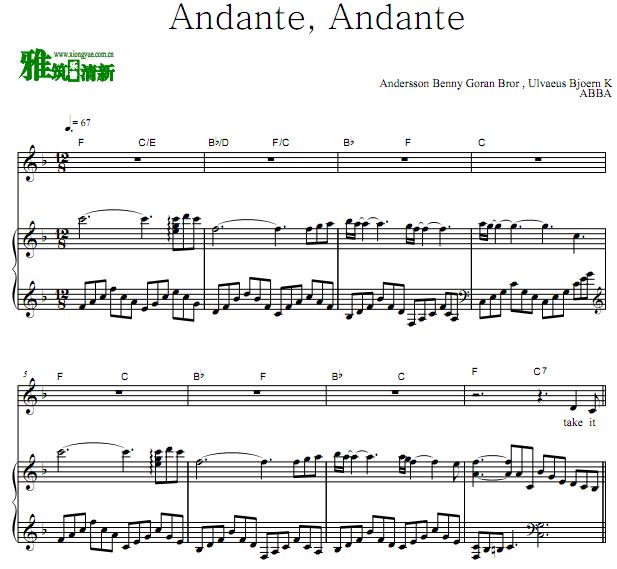 ABBA - Andante,Andante 