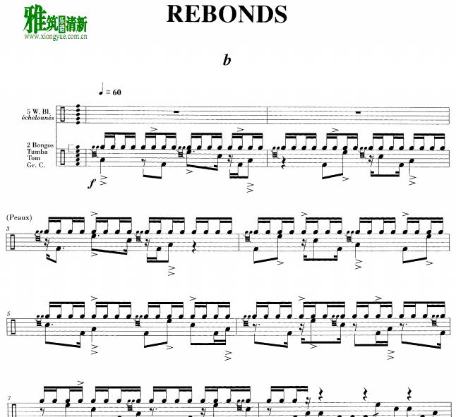 Iannis Xenakis - Rebonds B
