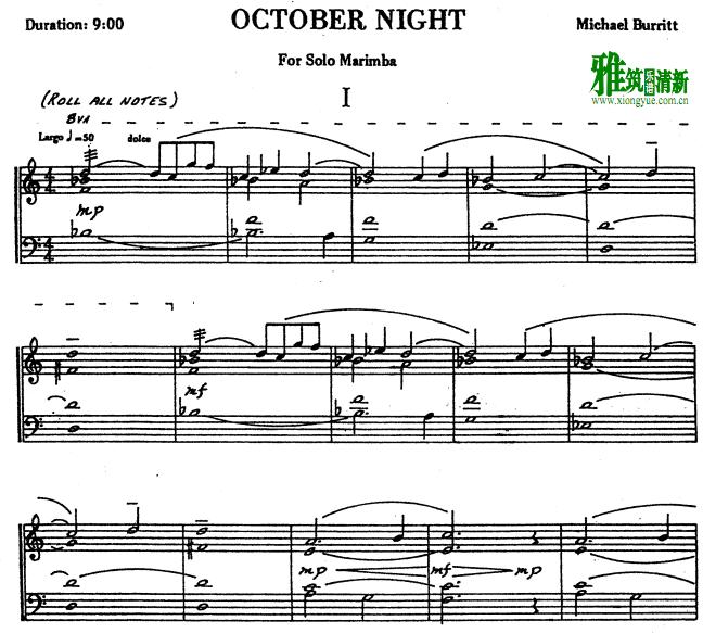 Michael Burritt - October Nightְ