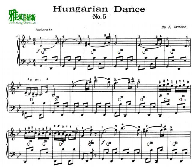 ķ˹ 5 Hungarian Dance No. 5 ַ