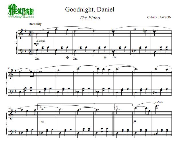 Chad Lawson - Goodnight, Daniel