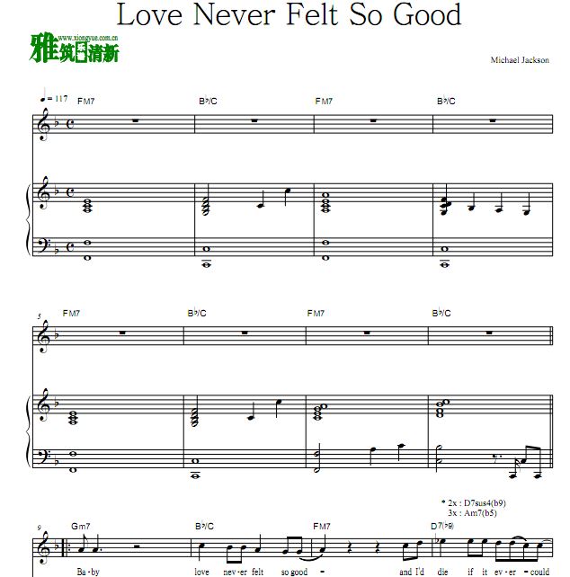 Michael Jackson - Love Never Felt So Good  