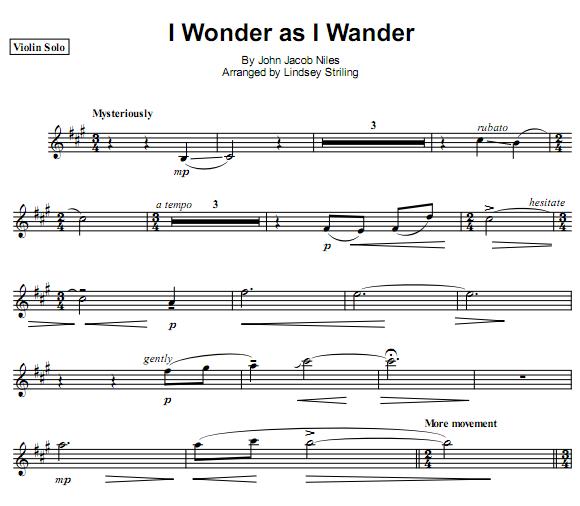 Lindsey Stirling - I Wonder as I WanderС