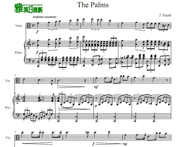  J. Fauré - The Palms ٸ