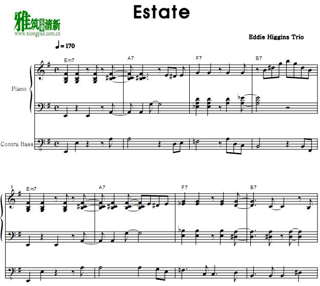 Eddie Higgins Trio - Estateʿ