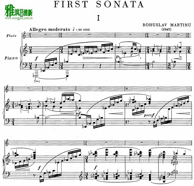 Ŭ First Sonata for Flute and PianoѸٰ