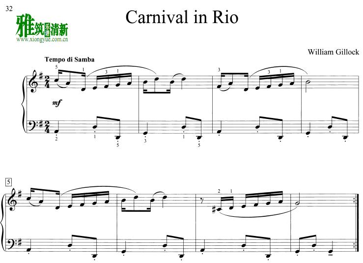 William Gillock - carnival in rio 