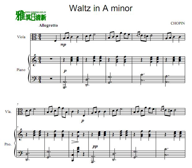 Waltz in A minor Ф AСٸٺ