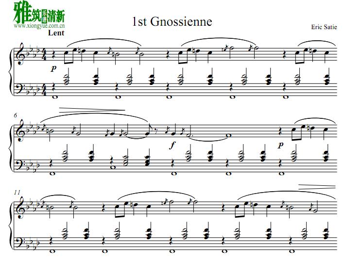 Erik Satie Gnossienne 1