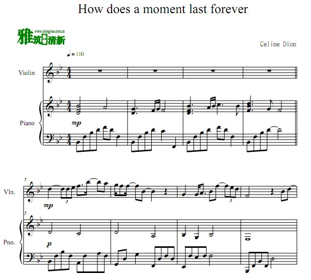 How Does a Moment Last Forever С ٰ