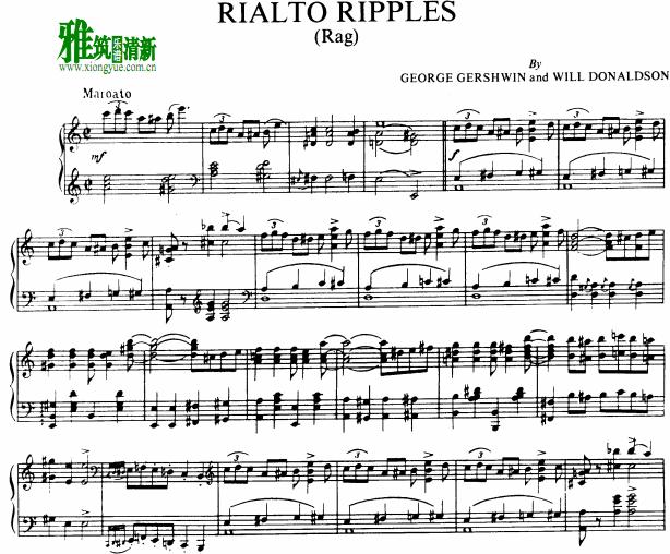 George Gershwin - Rialto Ripples Rag