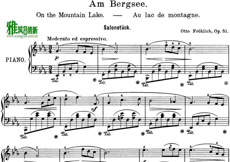 Hermann Wenzel - Am Bergsee Op.51 