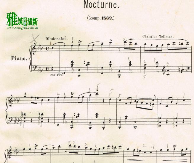 Christian Teilman - Nocturne in f minor