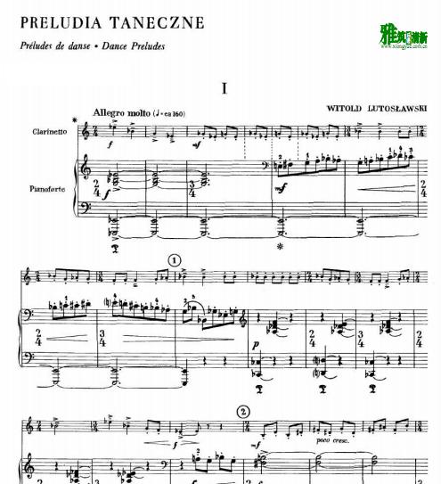 Lutoslawski - Dance Preludes ɹٰܸ