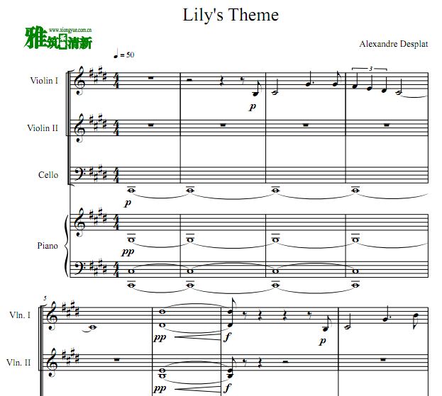  Lily's Theme Сٴٸٺ