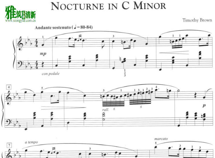 Timothy Brown - Nocturne in C Minor