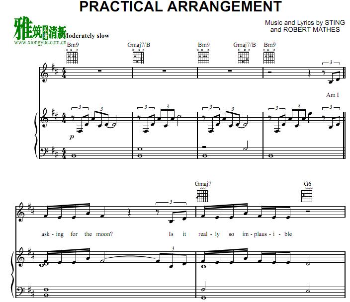 Sting - Practical Arrangement  