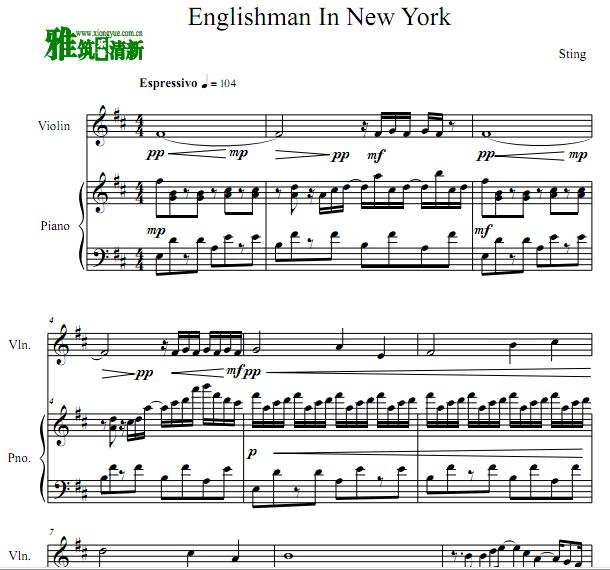 Englishman In New York Сٸٺ