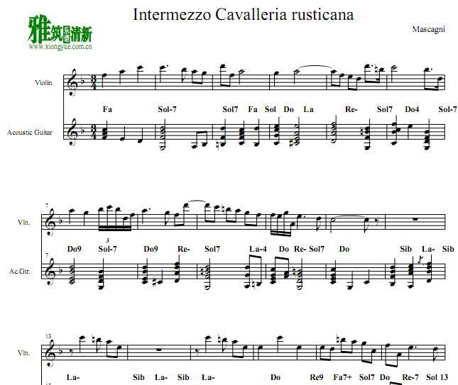 Cavalleria Rusticana -Intermezzo ʿ Сټ