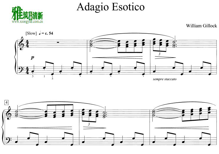 William Gillock - Adagio Esotico