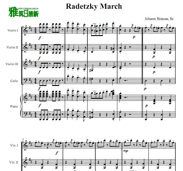 ˹ Radetzky March С