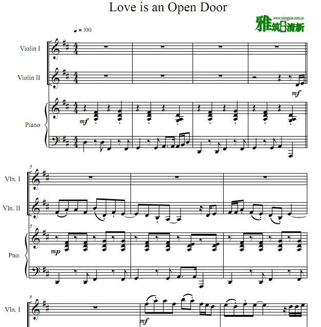 Love Is an Open Door Сٶٰ